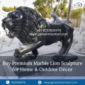 Buy Premium Marble Lion Sculpture For Home & Outdoor Décor