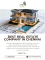Find The Best Real Estate Company In Chennai For Your Property Ne...