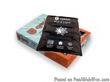 The image shows a black pouch with the brand name "Cyson" written on it. The pouch is placed on top of an orange cardboard bo...