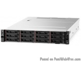The image shows a rack-mounted server with multiple ports and switches. The server is white in color and has a rectangular sh...