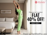Buy Womens Pyjamas Online | Flat 40% OFF Pyjama Sets