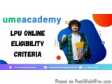 LPU online Eligibility criteria