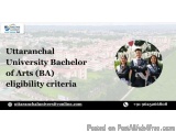 Uttaranchal University Bachelor Of Arts (ba) Eligibility Criteria
