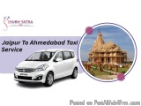 The image is an advertisement for a taxi service offered by Hubh Yatra, a company that provides taxi services in Jaipur, Indi...