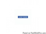 The image is a blue rectangular label with the text "LATEST TECHNO" written in white capital letters. The label is rectangula...