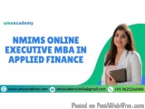 NMIMS Online Executive MBA in Applied Finance