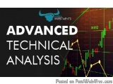 The image is a graphic design with the words "Advanced Technical Analysis" written in bold white letters on a black backgroun...