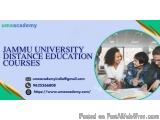 Jammu University Distance Education Courses