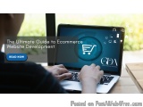 The image shows a person working on a laptop with the logo of the Ecommerce website development company, GDA, on the screen....