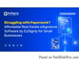 Affordable Real Estate Esignature Software By Ezsignly