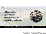 Uttaranchal University Executive Mba Eligibility Criteria