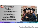 Vellore institute of  technology online MCA fees structure