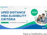 University of Petroleum and Energy Studies (UPES) Distance MBA Eligibility Criteria