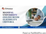 Manipal University Online Bcom Eligibility Criteria