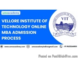 Vellore Institute Of Technology Online Mba Admission Process