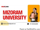 Mizoram University Online Admission