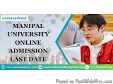 Manipal University online admission last date