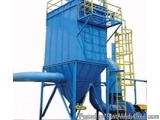 The image shows a large blue industrial silo with a yellow ladder on top. The silo is made of metal and has a cylindrical sha...