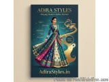 The image is the cover of a book titled "Adira Styles: Shaping Modern Indian Fashion". The cover features a woman wearing a t...