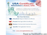 USA Certificate Attestation in Dubai, UAE | Apostille & Legalization