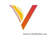 The image is a logo of a letter "V" with a red and orange color scheme. The letter is in the shape of a V and is slightly til...