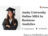 Amity University Online Mba In Business Analytics
