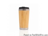 Bamboo Mugs With Flip Lid