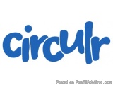 The image is a logo for a company called "Circulr". The logo is written in a bold, blue font with the word "circulr" in the c...