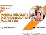 Madras University Distance Education M.sc Review