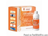 The image shows an orange-colored box with the brand name "StarsShield" written on it. The box is labeled "STAR HEAT SHIELD"...