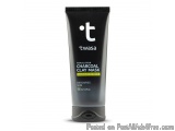 The image is of a black tube of twasa Himalayan Charcoal Clay Mask. The tube is cylindrical in shape with a flip-top lid. The...