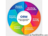 The image is a circular diagram that represents the ORM (Online Reputation Management) framework. The diagram is divided into...