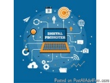 The image is an illustration of a laptop with the words "Digital Promoter" written on the screen. The laptop is surrounded by...