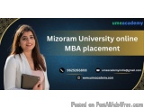 Mizoram University online MBA placement