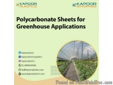 Polycarbonate Sheets for Greenhouse Applications