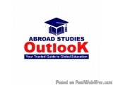 The image is a logo for Abroad Studies Outlook, a trusted guide to global education. The logo is rectangular in shape and has...
