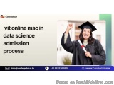 Vit Online Msc In Data Science Admission Process