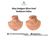 Shop Designer Silver Pearl Necklaces Online