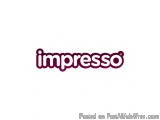 The image is a logo for a company called Impresso. The logo is written in a bold, sans-serif font and is in a dark purple col...