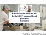 China Export Data for HS Code 20 | Processed Food Products