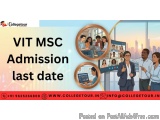 Vit Msc Admission Last Date