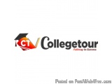 The image is a logo for a company called "Collectour". The logo is rectangular in shape and has a black background. On the le...