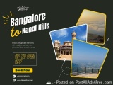 Bangalore to Nandi Hills Cab Price