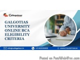 Galgotias University Online Bca Eligibility Criteria