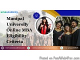 Manipal University Online MBA Eligibility Criteria