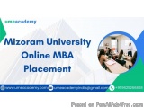 Mizoram University online MBA  placement