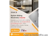 Luxury Interior Designers in Bangalore | Sliding Door Wardrobe with hinged loft
