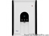 The image shows a white-colored water dispenser with a black-colored lid. The dispenser has a sleek and modern design with a...