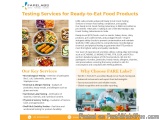 Food Testing And Analysis Training At Fare Labs Pvt. Ltd.