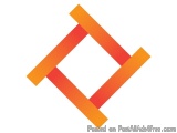 The image is a square with a diamond-shaped diamond in the center. The diamond is made up of two overlapping rectangles, one...